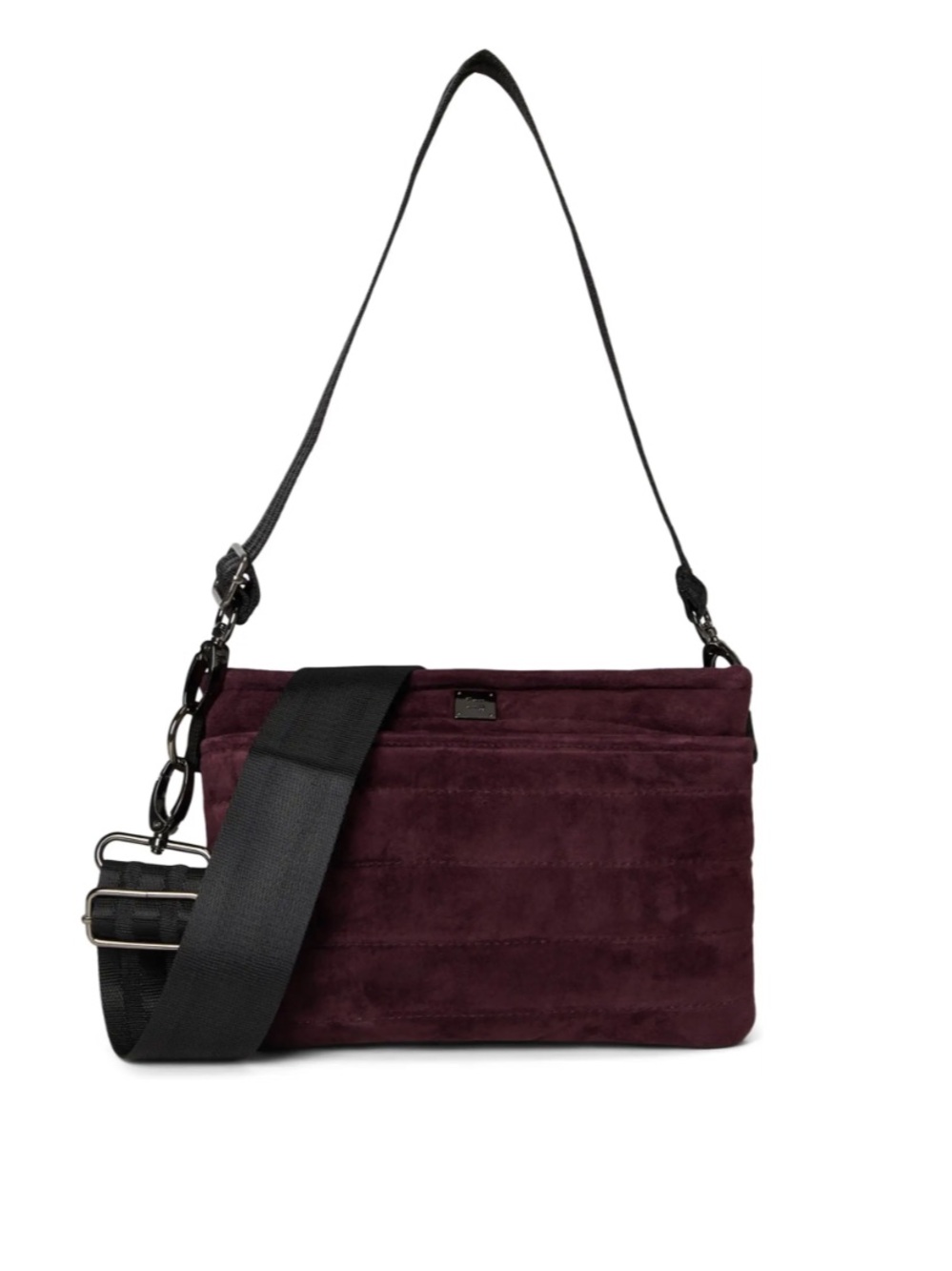 THINK ROYLN Women's Quilted Crossbody Bum Bag 2.0 Suede purple